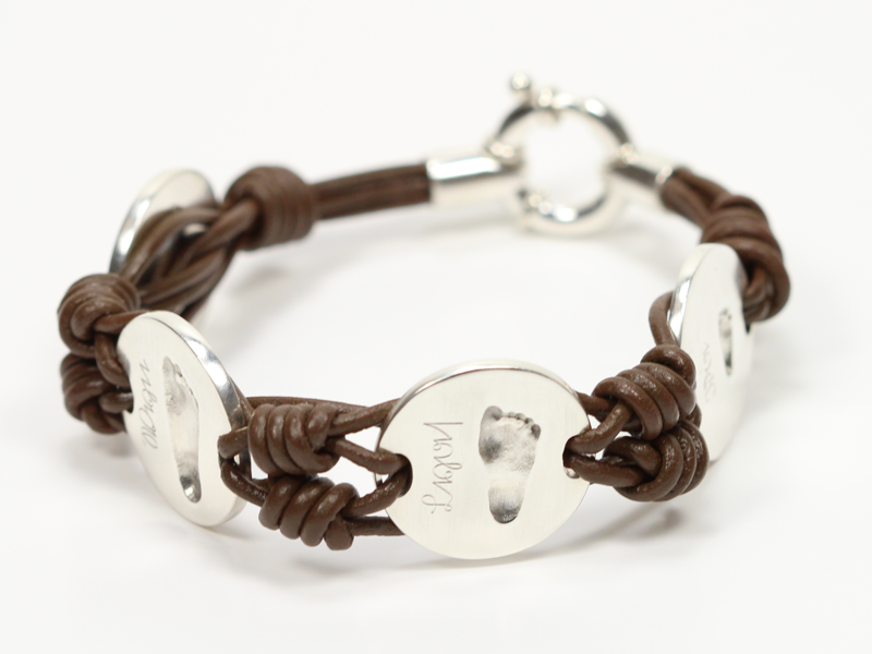 Familienarmband Fußabdrücke Familienarmband Fußabdrücke