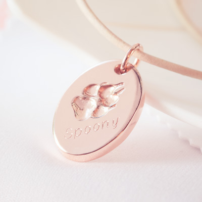 Rotgold Roségold Schmuck mit Pfotenabdruck Rotgold Roségold Schmuck mit Pfotenabdruck