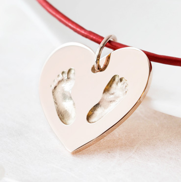 Herzanhänger Rotgold personalisiert