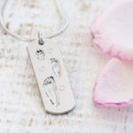 Familienkette mit Fußabdruck und Pfotenabdruck Fußabdruck Kette personalisiert