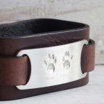 Lederarmband mit echten Katzenpfoten Armband Katzenpfote personalisiert