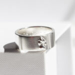 Echte Hundepfote Ring Echte 3D Hundepfote Relief Ring
