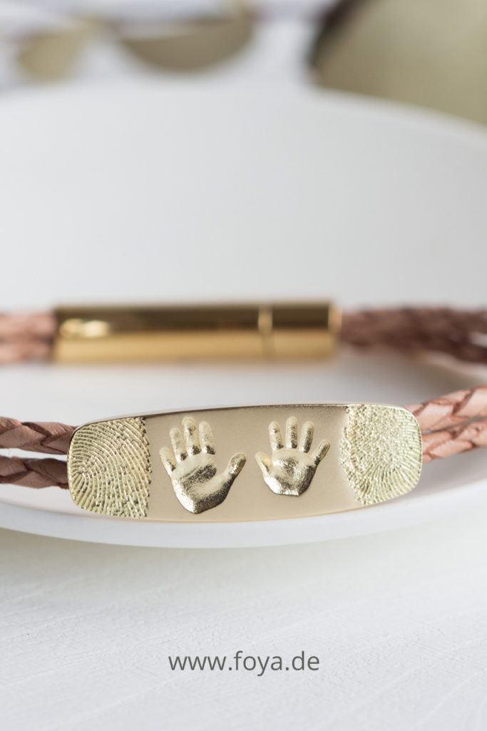 Armband Gold Fingerabdruck Handabdruck Kinder Armband Gold Fingerabdruck Handabdruck Kinder