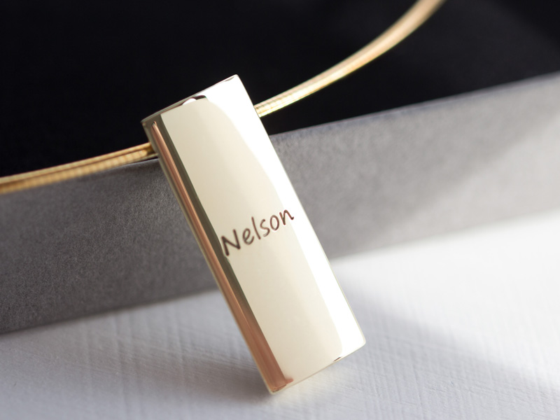 Goldkette graviert Goldkette graviert