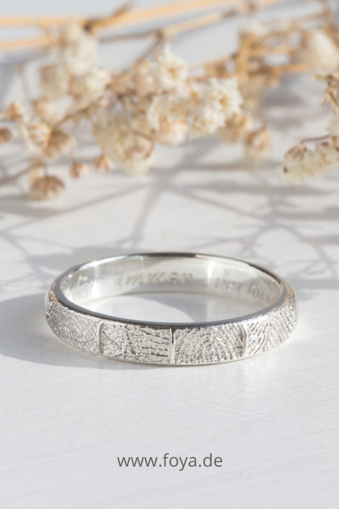 Fingerabdruck Ring Familie Erinnerung Schmuck Fingerabdruck Ring Familie Erinnerung Schmuck