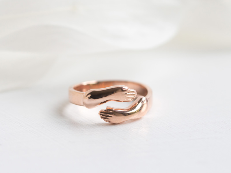 Sternenkind Hände Ring Mama Roségold Erinnerung Sternenkind Hände Ring Mama Roségold Erinnerung