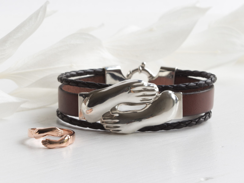 Sternenkind Ring Armband Babyhände vom Foto Sternenkind Ring Armband Babyhände vom Foto