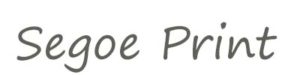 segoe_print