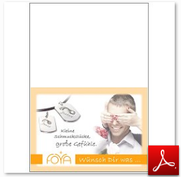 Fingerabdruck-Partnerschmuck-Gutschein