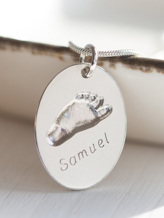Eigener Fußabdruck Baby Kette
