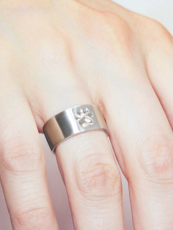 Ring mit original Pfotenabdruck