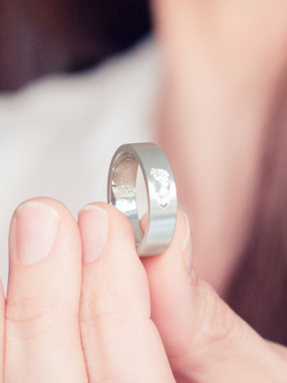 Baby Fußabdruck Ring