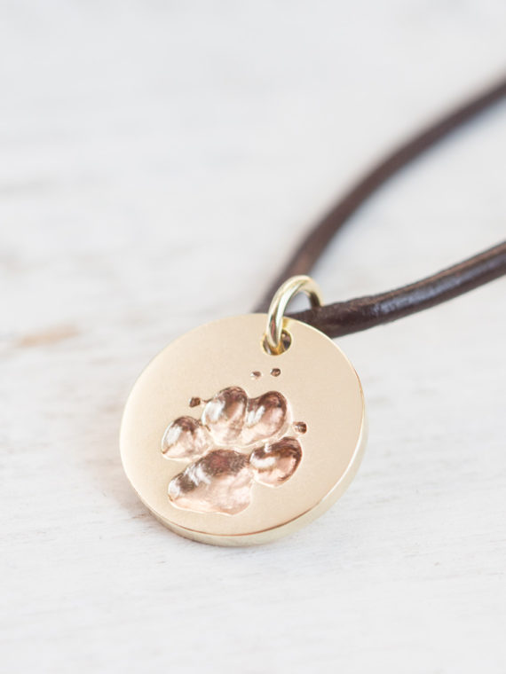 Schmuck mit Pfotenabdruck Gold