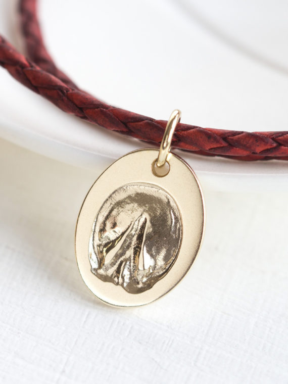 Kette Gold Hufabdruck eigenes Pferd