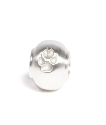 Charm Perle Modulperle mit individuellem Pfotenabdruck