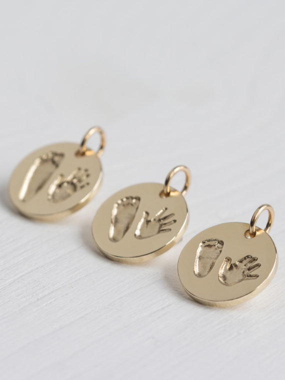 Familienschmuck Gold Kette echte Abdrücke