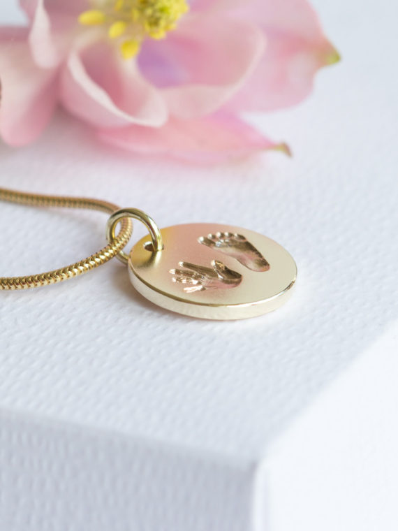 3D Handabdruck Fußabdruck Schmuck Gold