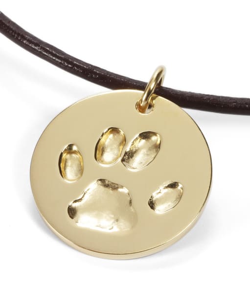 Kette mit Pfotenabdruck eigener Hund