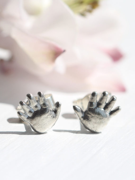 3D Handabdruck Ohrschmuck