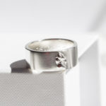 Ring echter Pfotenabdruck vom Hund Echter Pfotenabdruck Hund Ring Andenken Schmuck
