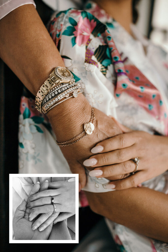 Armband Foto Rotgold Hände