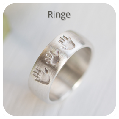 Ring Handabdruck Familie Kinder