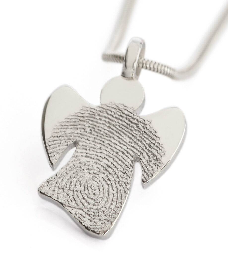Fingerabdruck Fingerprint Engel Kette Erinnerung Schmuck