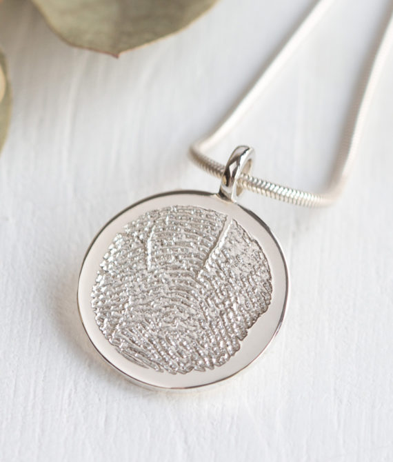 Fingerabdruck Fingerprint Kette Erinnerungsschmuck