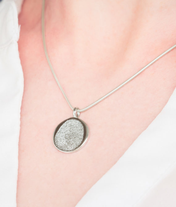 Fingerabdruck Fingerprint Kette Schmuck Andenken