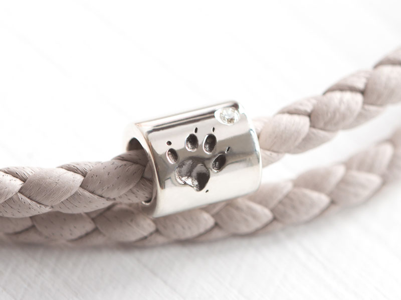 Charm echte 3D Katzenpfote Diamant Charm echte 3D Katzenpfote Diamant