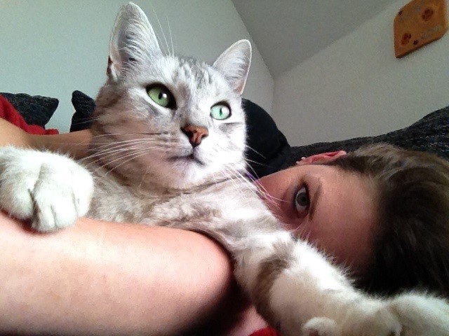 Kater Taiga mit Iris Kater Taiga mit Iris