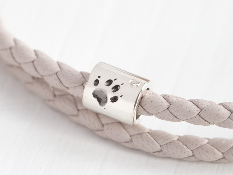 Charm 3D Pfotenabdruck Katze Erinnerung Charm 3D Pfotenabdruck Katze Erinnerung