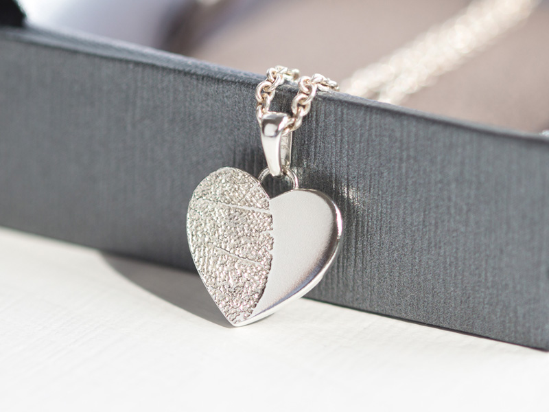 Fingerabdruck Verstorbene Herz Kette Schmuck Andenken