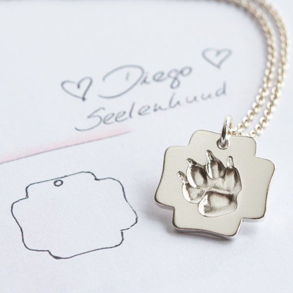 Schmuck eigenes Design Hundepfote Schmuck eigenes Design Hundepfote