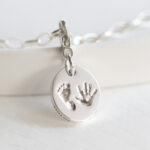 Baby Charm Mutterschmuck Handabdruck Fussabdruck